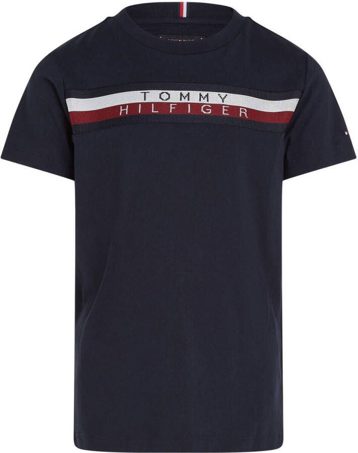 Tommy Hilfiger T-shirt Korte Mouw GLOBAL STRIPE TEE S S