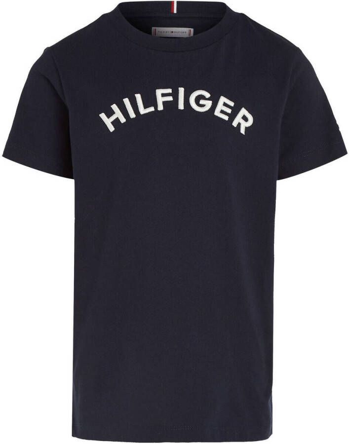 TOMMY HILFIGER Polo's & T-shirts U Hilfiger Arched Tee Donkerblauw