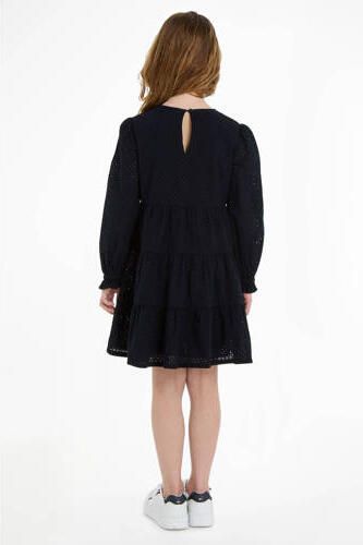 Tommy Hilfiger Volantjurk BRODERIE ANGLAISE DRESS all-over in perforatiestiksel met volant - Foto 3