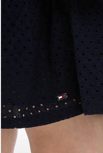 Tommy Hilfiger Volantjurk BRODERIE ANGLAISE DRESS all-over in perforatiestiksel met volant - Foto 2