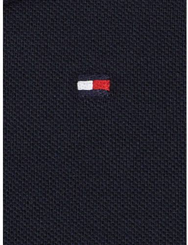 Tommy Hilfiger baby jurk donkerblauw Meisjes Katoen Peter Pan-kraag Effen 68