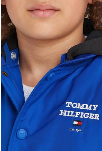 Tommy Hilfiger baseball jacket felblauw rood Jas Jongens Polyester Capuchon 116
