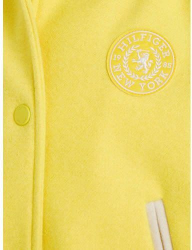 Tommy Hilfiger bomberjack zomer VARSITY geel ecru Jas Polyester Opstaande kraag 128 - Foto 2