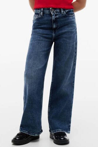 Tommy Hilfiger flared jeans mediumblauw Meisjes Denim Effen - Foto 4