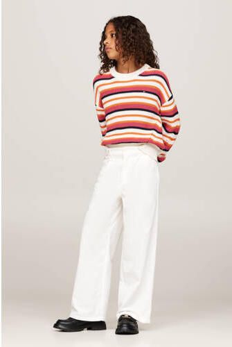 Tommy Hilfiger gebreide trui multi Meisjes Katoen Ronde hals Streep 176 - Foto 2