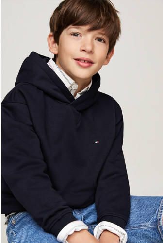 Tommy Hilfiger Hoodie U TIMELESS FLEECE HOODIE Kinderen tot 16 jaar met logostiksel