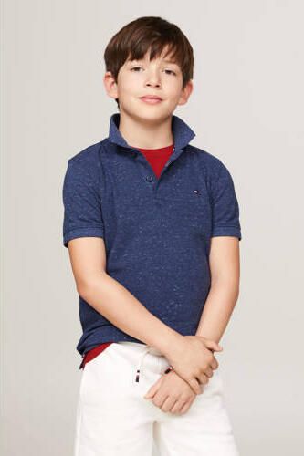 Tommy Hilfiger Poloshirt MONOTYPE MELANGE REGULAR POLO SS Kinderen tot 16 jaar met logostiksel - Foto 2