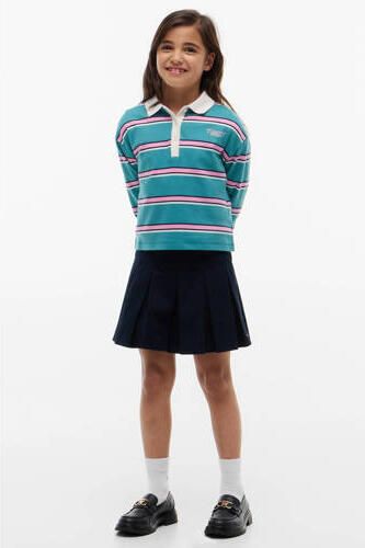 Tommy Hilfiger gestreepte polo groen Meisjes Katoen Polokraag Streep - Foto 4