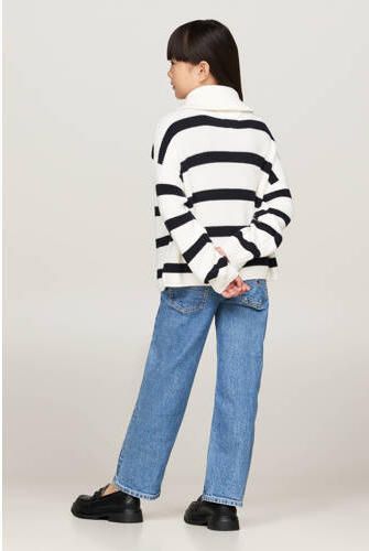 Tommy Hilfiger Schipperstrui STRIPE HALF ZIP SWEATER Kinderen tot 16 jaar met logo-opdruk - Foto 2
