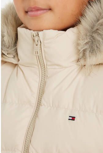 Tommy Hilfiger gewatteerde winterjas ESSENTIAL DOWN Beige Meisjes Polyester Capuchon 152 - Foto 2