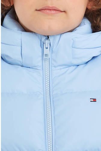 Tommy Hilfiger gewatteerde winterjas ESSENTIAL lichtblauw Jongens Polyester Capuchon 164 - Foto 3