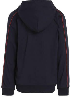 Tommy Hilfiger hoodie met contrastbies donkerblauw rood Sweater Jongens Viscose Capuchon 110