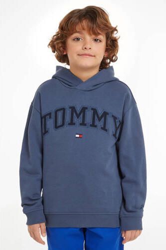 Tommy Hilfiger hoodie met logo donkerblauw Sweater Logo 140