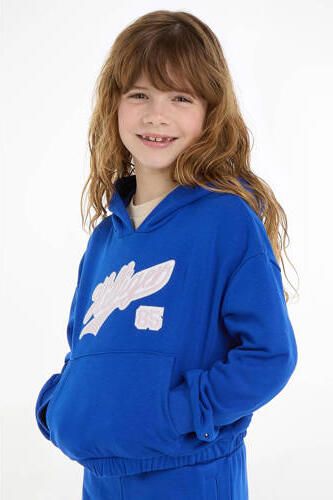 Tommy Hilfiger hoodie met tekst felblauw Sweater Tekst 110 - Foto 2