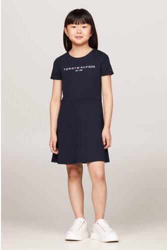 Tommy Hilfiger Jurk in a-lijn PUNTO FIT & FLARE DRESS SS Kinderen tot 16 jaar met logo-opdruk - Foto 3