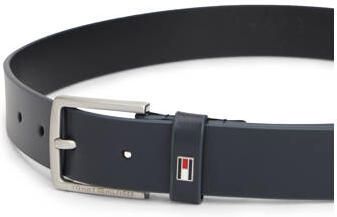 Tommy Hilfiger leren riem donkerblauw Leer Effen maat L-XL - Foto 3