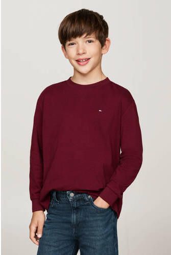 Tommy Hilfiger longsleeve Roze Jongens Katoen Ronde hals Effen 152 - Foto 2