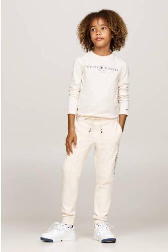Tommy Hilfiger longsleeve U ESSENTIAL met logo Wit Katoen Ronde hals 152 - Foto 2
