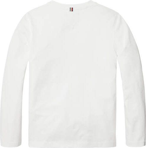 Tommy Hilfiger Teens Shjrt met lange mouwen van biologisch katoen