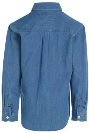 Tommy Hilfiger Overhemd Lange Mouw KB0KB08730 CHAMRAY SHIRT-1A4 DENIM MID WASH - Foto 3