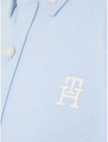 Tommy Hilfiger overhemd lichtblauw Jongens Katoen Ronde hals Effen 128 - Foto 2