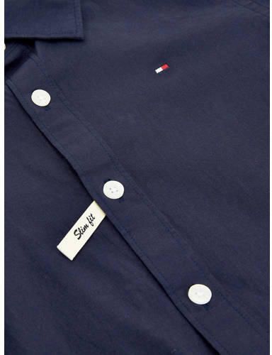 Tommy Hilfiger Overhemd met lange mouwen SOLID STRETCH POPLIN SHIRT L S met logo-borduurwerk voor kinderen tot 16 jaar - Foto 8