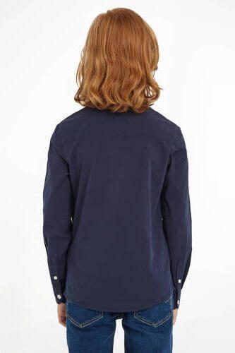 Tommy Hilfiger Overhemd met lange mouwen SOLID STRETCH POPLIN SHIRT L S met logo-borduurwerk voor kinderen tot 16 jaar - Foto 3