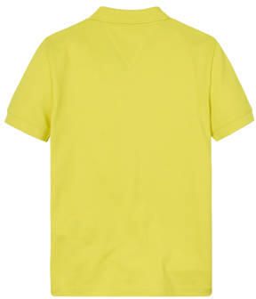 Tommy Hilfiger polo geel Jongens Katoen Polokraag Effen 164