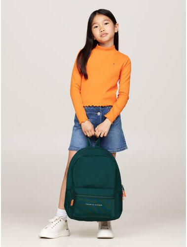 Tommy Hilfiger Rugzak Groen Polyester Tekst