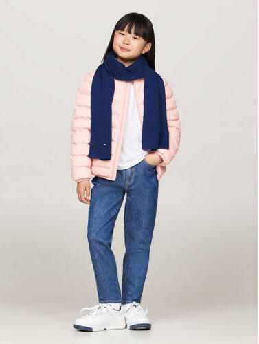 Tommy Hilfiger Sjaal Blauw Meisjes Katoen Effen | Sjaal van - Foto 3