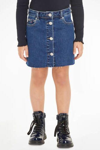 Tommy Hilfiger spijkerrok midblueclean Blauw Meisjes Stretchdenim Effen 152 - Foto 2