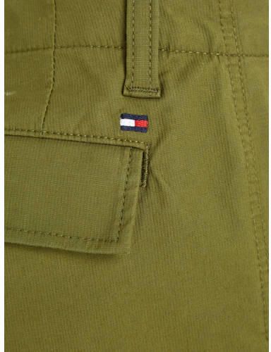 Tommy Hilfiger straight fit cargobroek CHELSEA mosgroen Jongens Katoen 122 - Foto 2