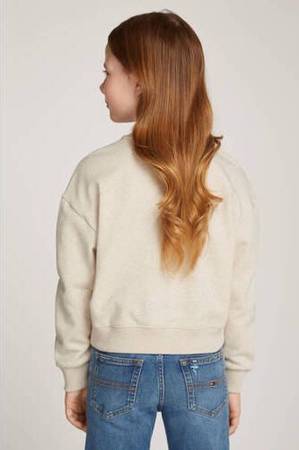Tommy Hilfiger sweater Beige Meisjes Katoen Ronde hals Logo 104 - Foto 3