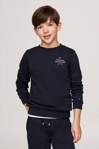 TOMMY HILFIGER Jongens Truien & Vesten Th Logo Puff Embr Reg Sweatshirt Blauw - Foto 2