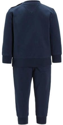 Tommy Hilfiger sweater + broek donkerblauw Set Jongens Stretchkatoen Ronde hals