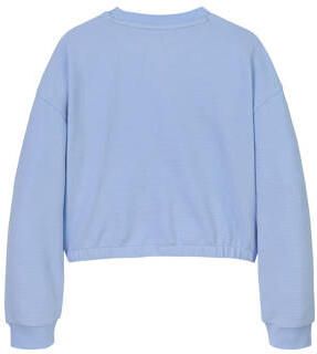 Tommy Hilfiger sweater lichtblauw Meisjes Katoen Ronde hals Effen 122 - Foto 2