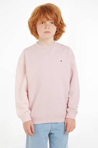 Tommy Hilfiger sweater lichtroze Effen 104 | Sweater van - Foto 2