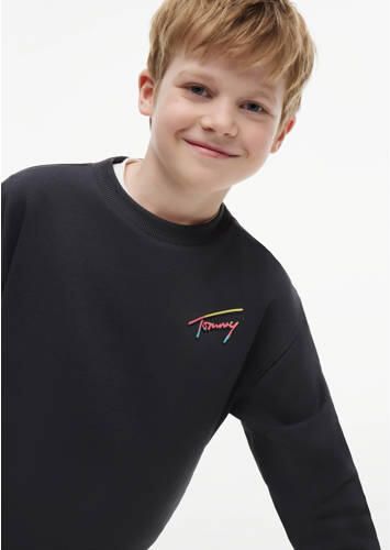 Tommy Hilfiger sweater met backprint zwart Backprint - Foto 4