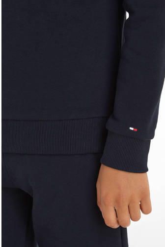 Tommy Hilfiger sweater met logo donkerblauw Logo 110