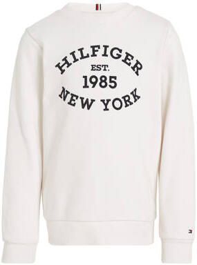 Tommy Hilfiger Sweatshirt MONOTYPE FLOCK REG SWEATSHIRT Kinderen tot 16 jaar met logo tekst