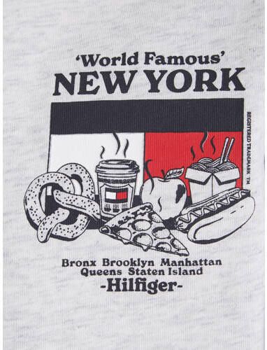 Tommy Hilfiger T-shirt FINEST met logo wit Jongens Katoen Ronde hals Logo 104 - Foto 2