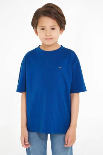 Tommy Hilfiger T-shirt helderblauw Jongens Katoen Ronde hals Effen 122 - Foto 3