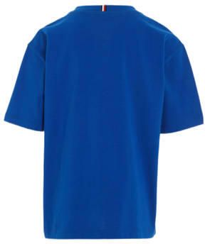 Tommy Hilfiger T-shirt helderblauw Jongens Katoen Ronde hals Effen 122 - Foto 2