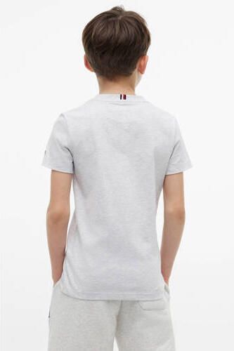 Tommy Hilfiger T-shirt met print lichtgrijs Jongens Katoen Ronde hals - Foto 3