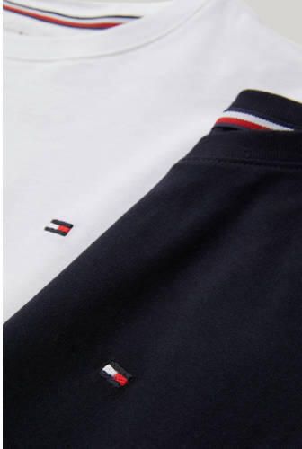 Tommy Hilfiger Underwear T-shirt 2 PK SS TEE met borduursel en ronde hals in 2-pack (2-delig Set van 2)