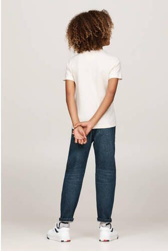 Tommy Hilfiger T-shirt U ESSENTIAL met logo Wit Katoen Ronde hals 104