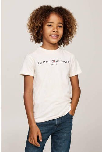 Tommy Hilfiger T-shirt U ESSENTIAL met logo Wit Katoen Ronde hals 104 - Foto 2