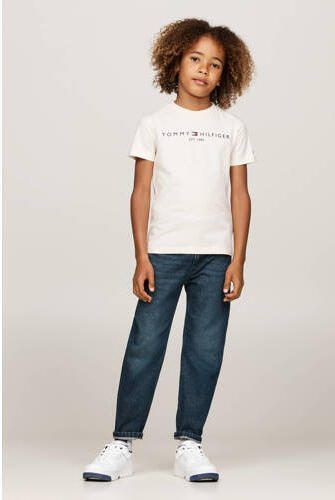 Tommy Hilfiger T-shirt U ESSENTIAL met logo Wit Katoen Ronde hals 104 - Foto 3