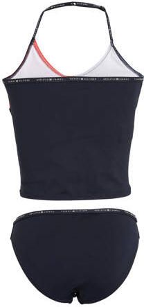 Tommy Hilfiger tankini donkerblauw rood wit Bikini Meisjes Polyamide Meerkleurig 140 152 - Foto 2