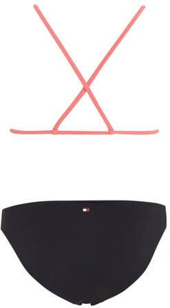 Tommy Hilfiger triangel bikini zwart Meisjes Gerecycled polyamide Printopdruk 140 152 - Foto 1